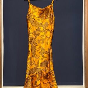 Floral Yellow/orange Dress